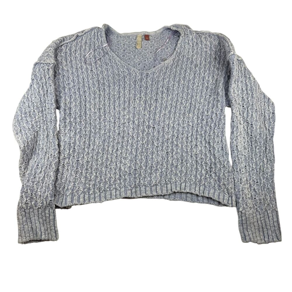 PILCRO Lavender Crop Knit Sweater Size S